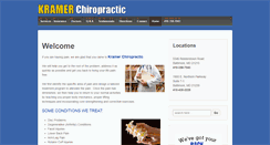 Desktop Screenshot of kramerchiropractic.net