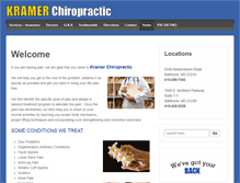 Tablet Screenshot of kramerchiropractic.net